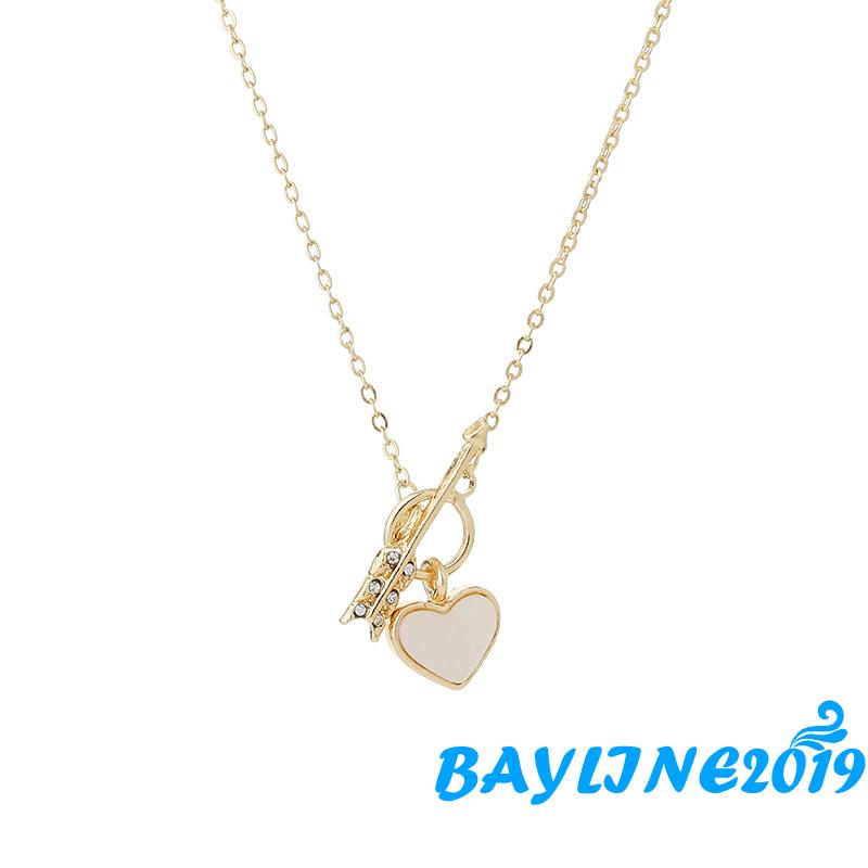 Vòng cổ Hợp Kim Mặt Hình Mũi Tên Và Trái Tim Thanh Lịch Cho Nữ