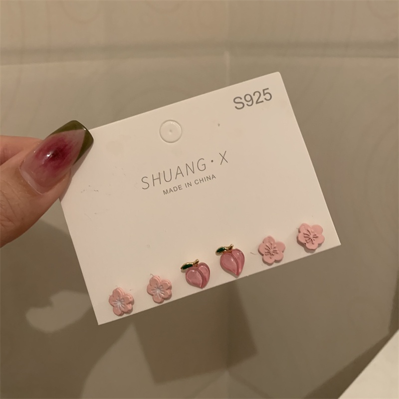 Đôi Bông Tai Ngọc Trai Giả Họa Tiết Hoa Thời Trang Dễ Thương Cho Nữ