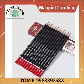 Bút chì Deli 2B hộp 12 cái -thegioigiadung1