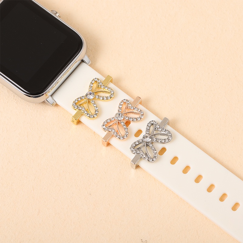 Dây Đeo Đồng Hồ 50 Kiểu Trang Trí Hình Ngôi Sao / Nơ Bằng Kim Loại Charms