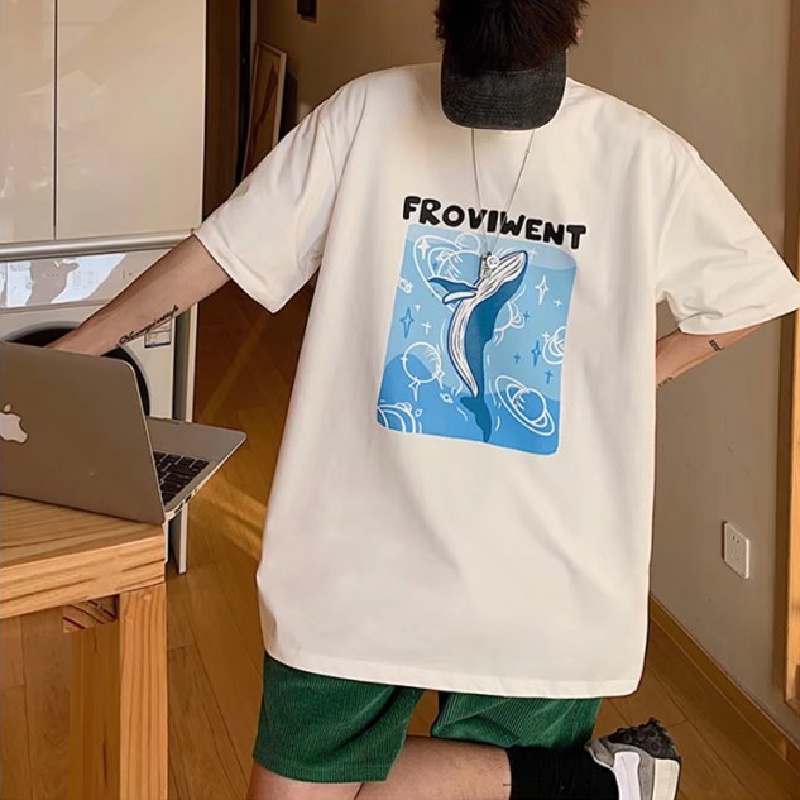 Áo Thun Tay Ngắn Dáng Rộng In Chữ Cỡ Lớn Thoải Mái Thời Trang Mùa Hè Cho Nam Và Nữ size M-5XL