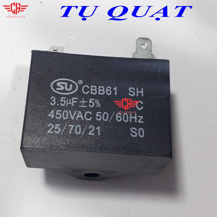 tụ quạt dàn nóng điều hòa 1,5uF ĐẾN 8 uF tụ điện của quạt tụ điện quạt công nghiệp