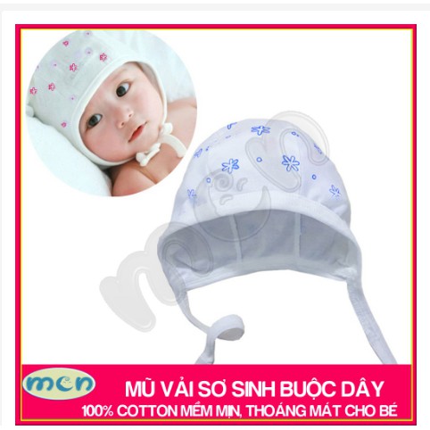 MŨ SƠ SINH BUỘC DÂY CHO BÉ