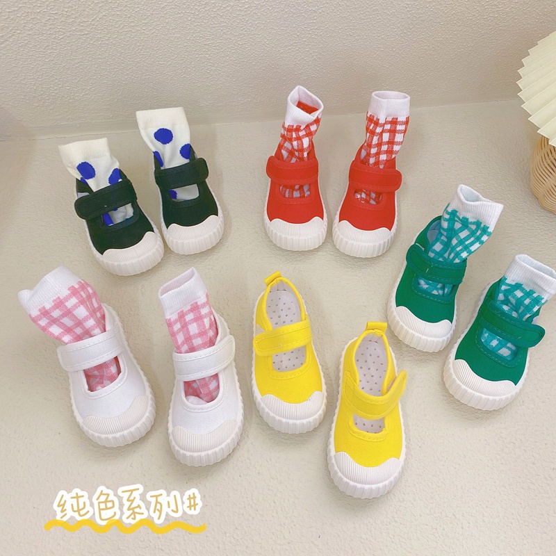 Mới Giày Lười Đế Cao Su Mềm Nhiều Màu Sắc Cho Bé