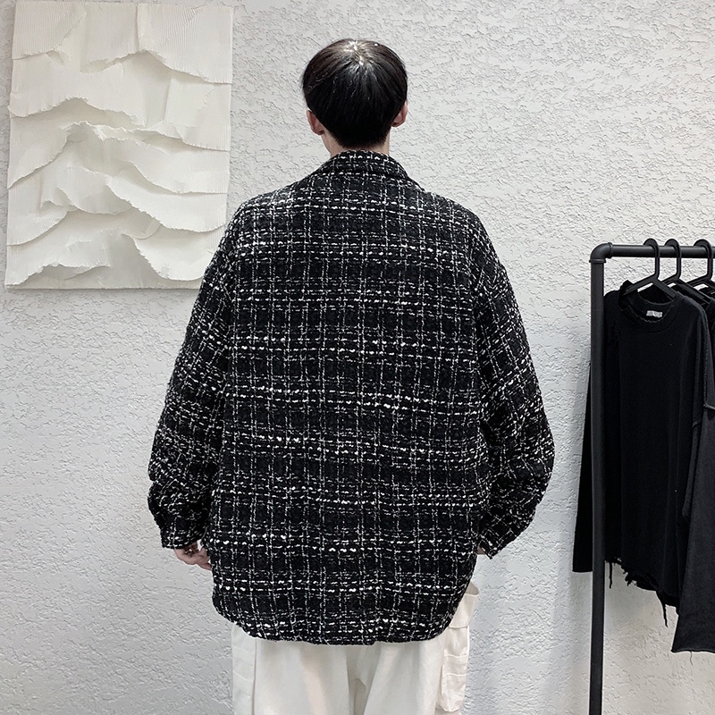 Áo Sơ Mi Nam Dài Tay Dáng Rộng Phong Cách Hong Kong