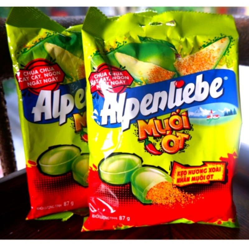 KẸO ALPENLIEBE HƯƠNG XOÀI NHÂN MUỐI ỚT TÚI 87G~30viên | BigBuy360 - bigbuy360.vn