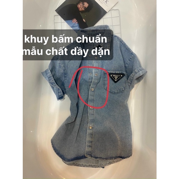 Áo sơ mi bò logo pd túi ngực b120