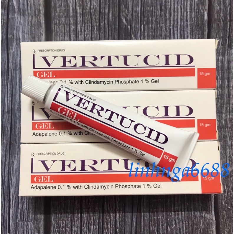 Kem bôi giảm mụn Vertucid 15g