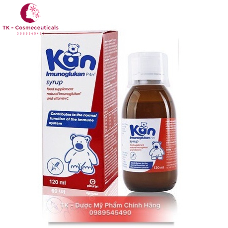 (QUÀ TẶNG) Imunoglukan P4H Syrup /Imuno glukan Syrup Tăng Cường Sức Đề Kháng Cho Bé, Hết Ốm Vặt, Giảm Bệnh Đường Hô Hấp