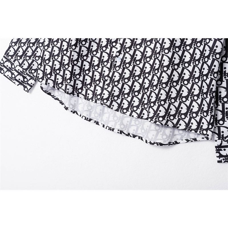 Áo Sơ Mi Tay Dài In Logo DIOR Thời Trang Mùa Thu Chất Lượng Cao Cho Nam