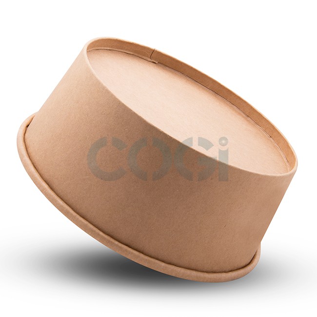 BỘ 10 HỘP GIẤY KRAFT 750ML HOẶC 950ML KÈM NẮP PET/ 10 PCS KRAFT PAPER BOWL 750ML OR 950ML WITH PET LID