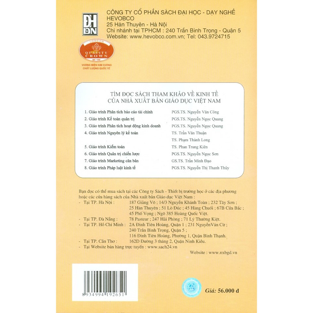 Sách - Giáo Trình Pháp Luật Kinh Tế (Dành Cho Sinh Viên Các Trường Đại Học, Cao Đẳng Khối Kinh Tế)