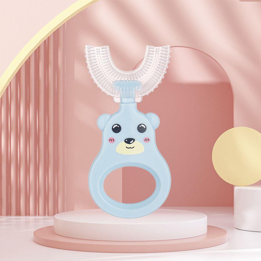 Bàn Chải Đánh Răng Bằng Silicon Mềm Hình Chữ U Cho Bé