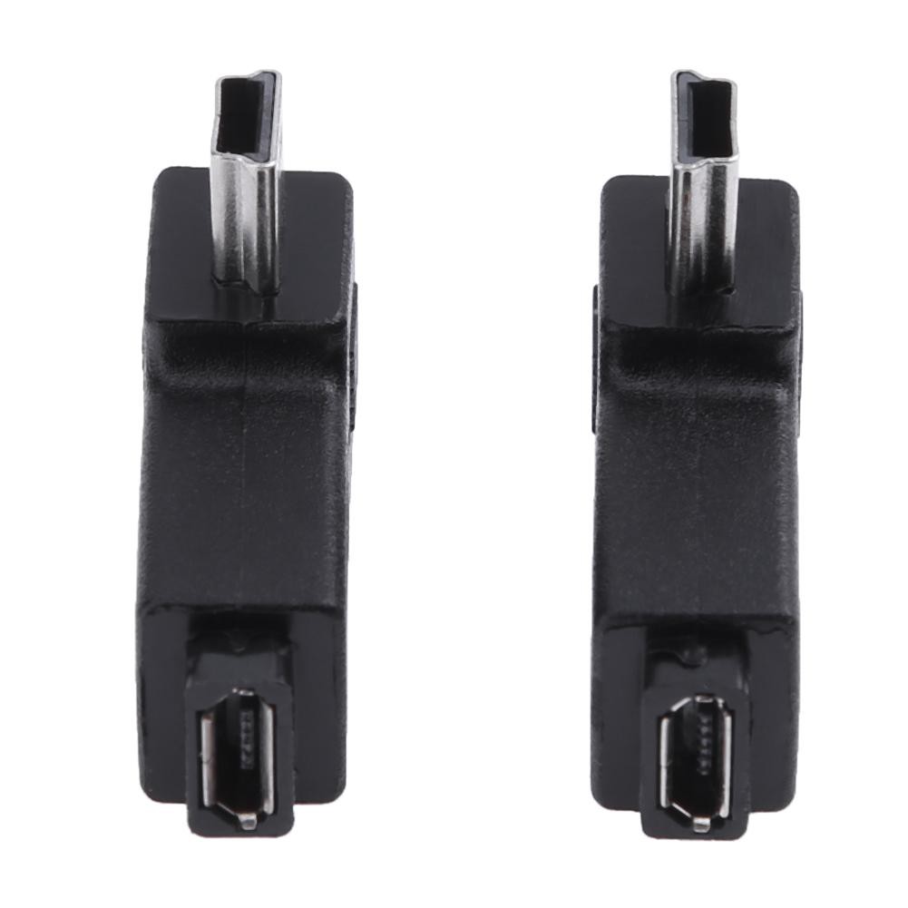 🌟Chất lượng cao nhất🍁2pcs 90 Degree Micro USB Female to Mini USB Male Adapter Connector