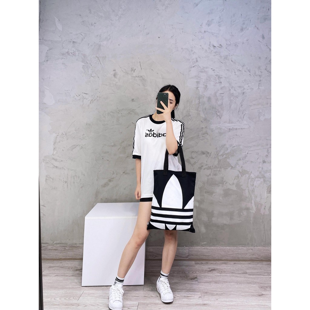(THAILAND XUẤT XỊN) Túi TREFOIL BIG LOGO SHOPPER