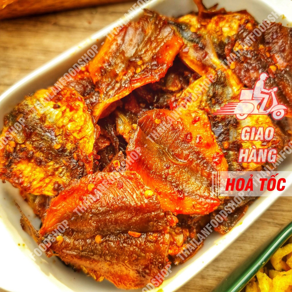 Khô Cá Chỉ Vàng Sốt Sate Lon 300Gram