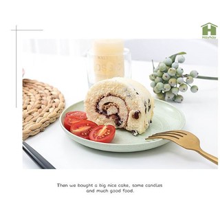 Dĩa tròn nhựa lúa mạch kích thước 15cm