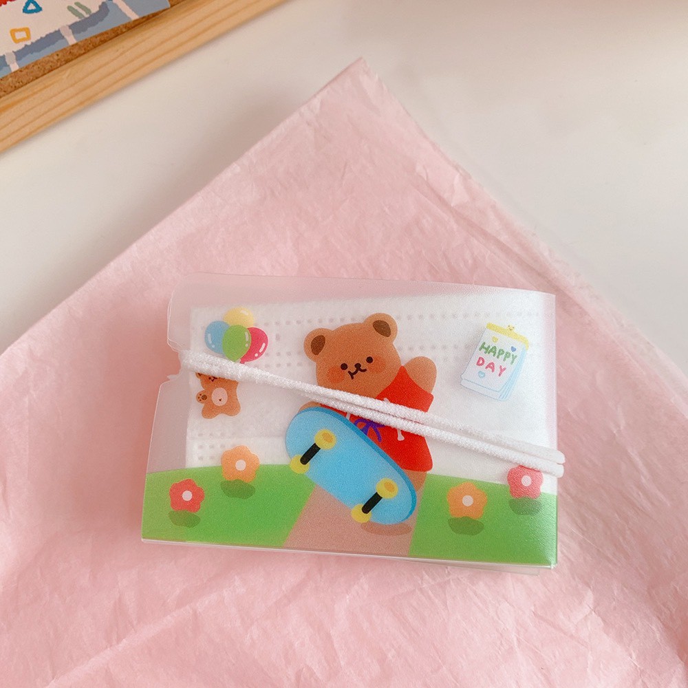 Kẹp Giữ Khẩu Trang Y Tế Gấp Gọn - Miếng Bảo Quản Khẩu Trang Chống Bụi