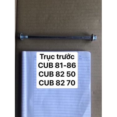 Trục trước - Trục sau - Trục càng xe Cub, Dream các loại