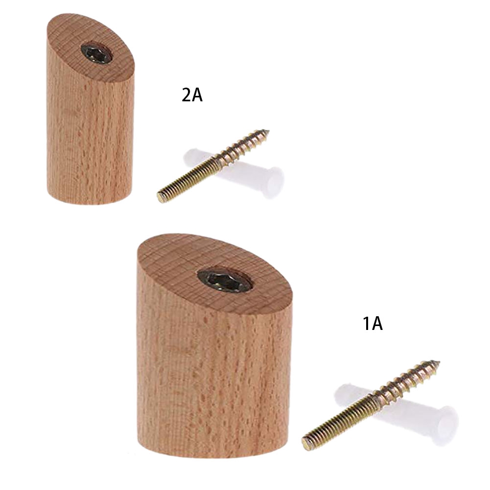 Bộ móc gỗ treo đồ đa năng kèm phụ kiện cao cấp