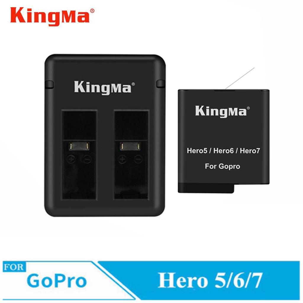 Sạc đôi + 1 pin Kingma cho GoPro Hero 5/6/7/8, GoPro new hero 2018