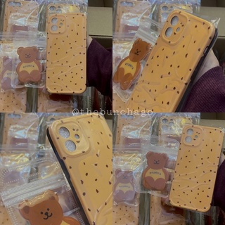 [Có sẳn] [ Cập nhật 12/2] Ốp lưng Iphone chất imd nền vàng kèm popsocket gấu đáng iu 🐻✨