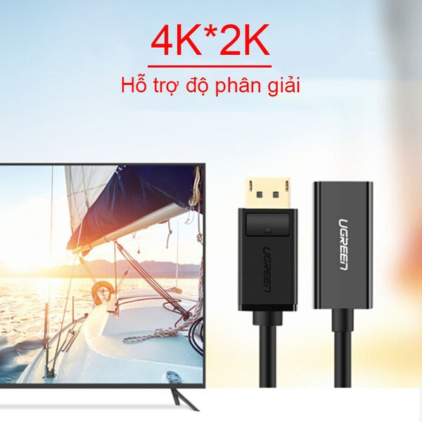 Cáp Chuyển Đổi Displayport To HDMI Hỗ Trợ 4K*2K Ugreen 40363