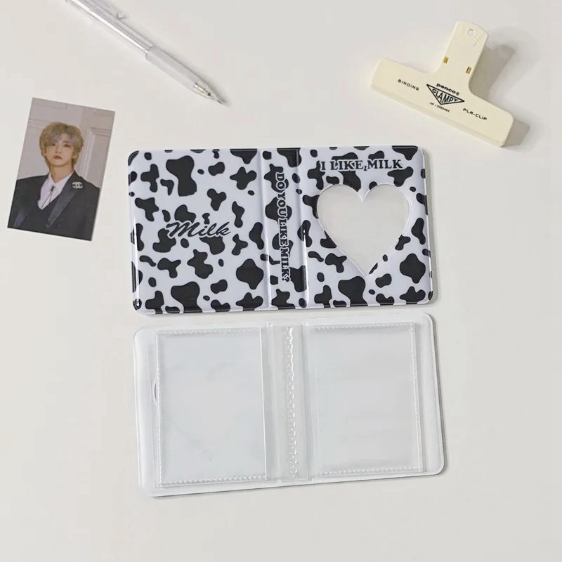 Album Đựng Thẻ 32 Ngăn 3 Inch Hình Bò Sữa Đáng Yêu