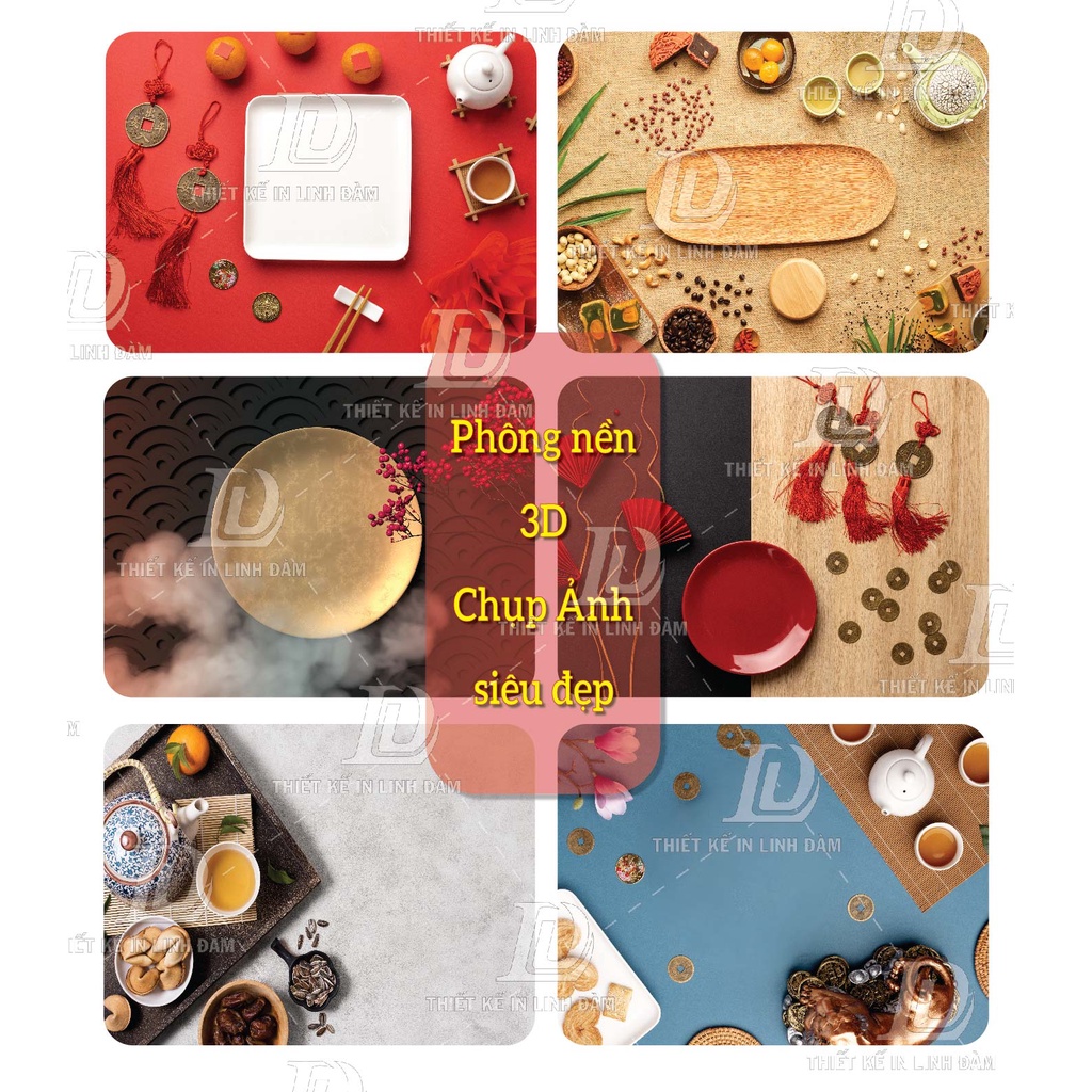 PHÔNG NỀN 3D CHỤP ẢNH BÁNH KẸO TẾT/ PHỤ KIỆN CHỤP ẢNH TẾT BÁNH KẸO. PHỤ KIỆN CHỤP ẢNH/ BACKGROUND CHỤP ẢNH TẾT