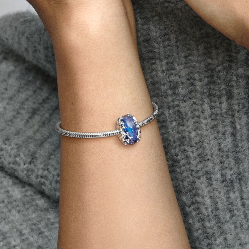 Hạt thủy tinh Blue Star Murano cho Vòng đeo tay tự làm