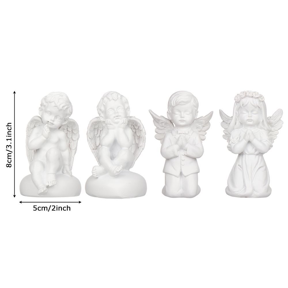 Tượng Thiên Thần Cherub Bằng Nhựa Resin Thời Trang Trang Trí Nhà Cửa / Tiệc Cưới