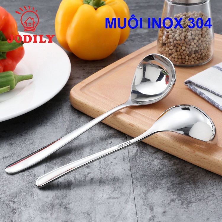 Muôi Múc Canh Inox 304 Jodily StarHome KT: Dài 20cm Rộng 5.7cm