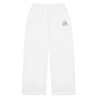 Quần ERRORIST sweat pant ống rộng trắng/đen