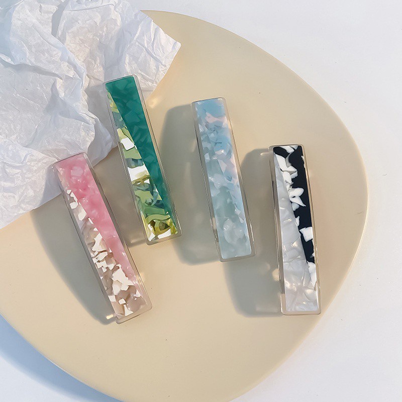 Kẹp tóc mỏ vịt màu sắc ngọt ngào xinh xắn dành cho nữ kích thước 9cm