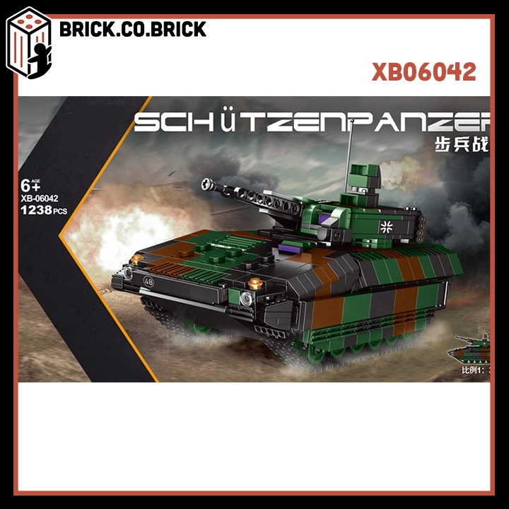 Xếp Hình Xe Tăng Chiến Đấu Của Đức Schutzenpanzer German Tank 2A6 XB06042