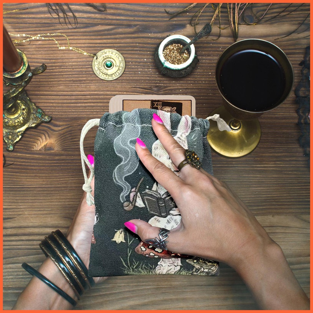 Bộ Bài Tarot / Thẻ Bài Tarot / Trang Sức Họa Tiết Thỏ / Nấm Có Dây Rút Tiện Dụng