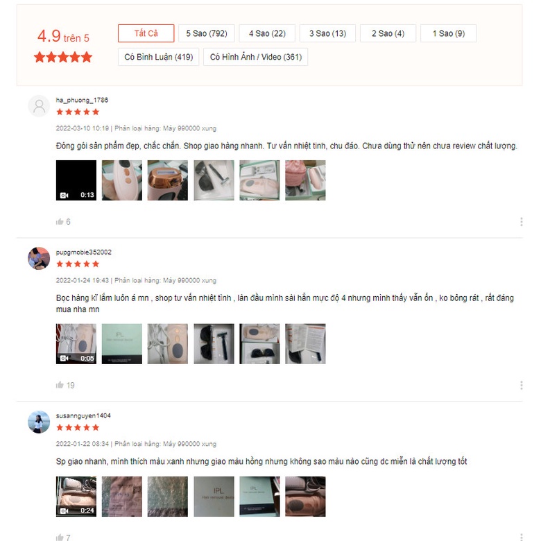 Máy triệt lông vĩnh viễn mini cầm tay IPL Phonton chính hãng tẩy lông nách, lông tay, chân, lông vùng kín tại nhà