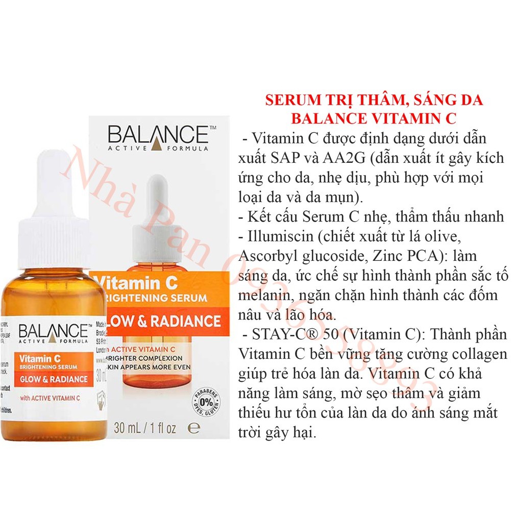 Serum Vitamin C Balance làm sáng đẹp da bill Anh ☂ - 2022 - Bini.store.official