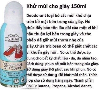 . Xịt Khử Mùi Hôi Giày
