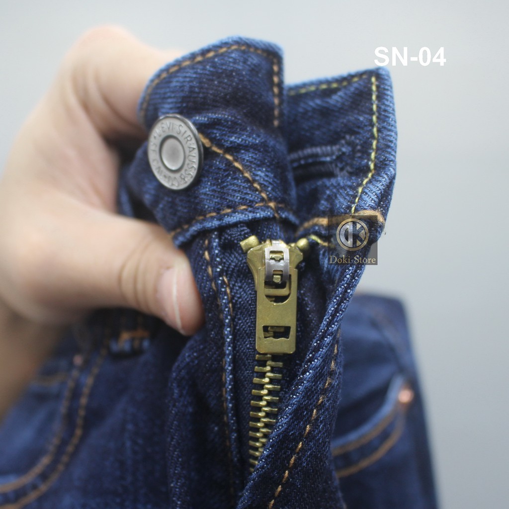 [ Cao Cấp] Quần Jean Ống Suông Nam Xanh Đậm, Quần Jean Nam Ống Rộng, Kiểu Dáng Chững Chạc Lịch Sự - DOKI SN-10 | BigBuy360 - bigbuy360.vn