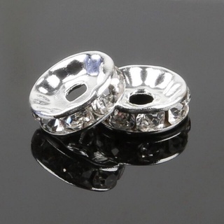 Charm chặn hạt bánh xe(10v) đá pha lê chặn hạt nhiều size