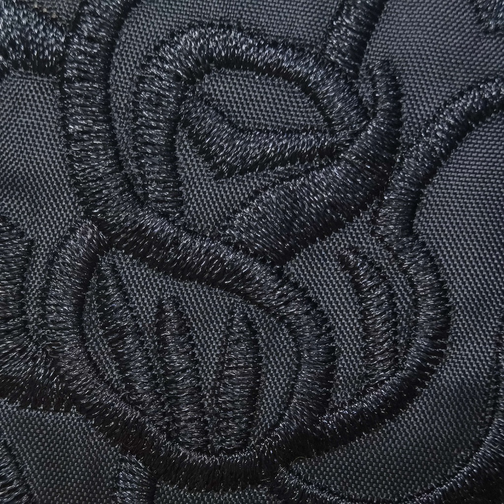 Miếng Vá Quần Áo Tự Dính Thêu Hình Hoa Hồng Đen