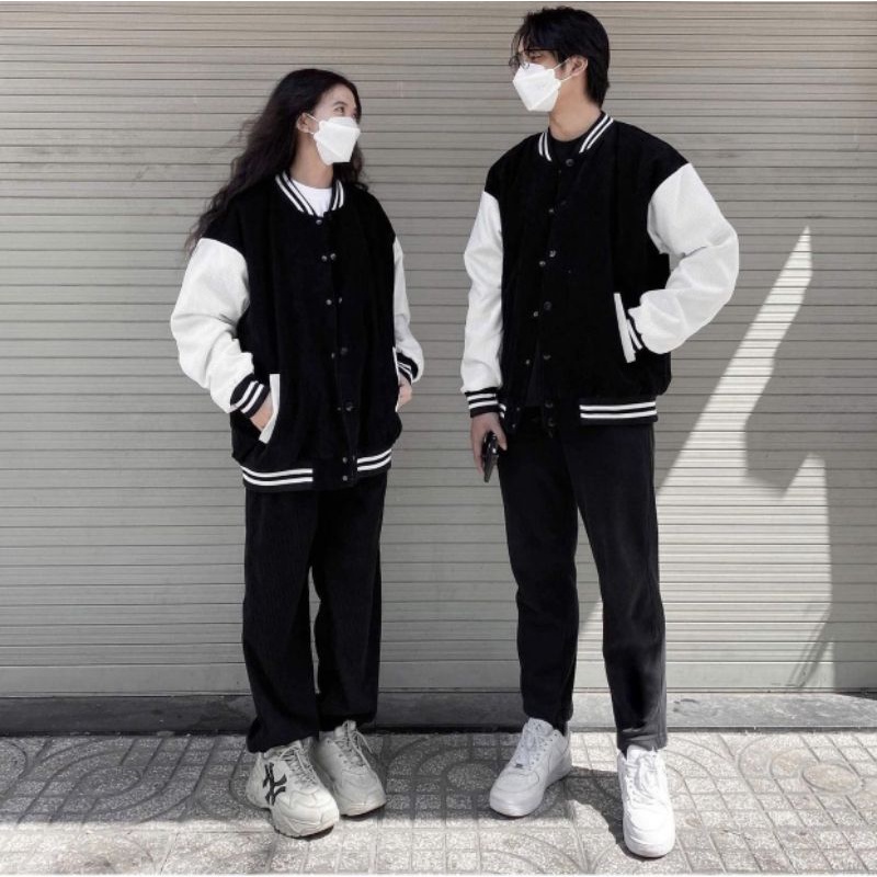 Áo Khoác BomBer Nhung Tăm Trơn 4 Màu Bacsic Phông Unisex Nam Nữ 38-58kg