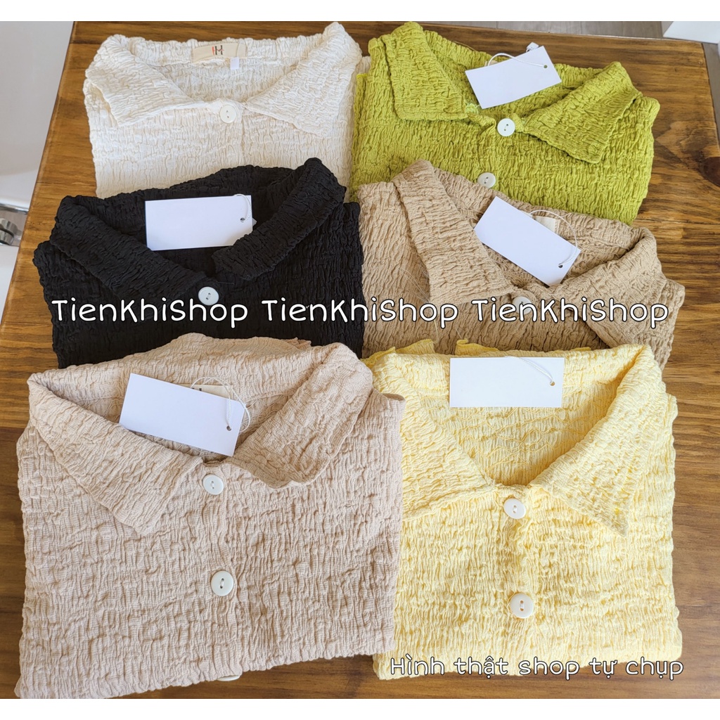 [SẴN] Áo croptop cổ trụ vải gân xốp màu trơn ôm body sexy BS36