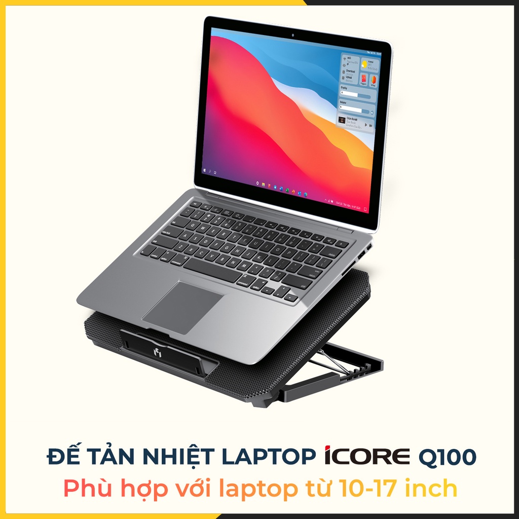 Đế tản nhiệt laptop iCore Q100