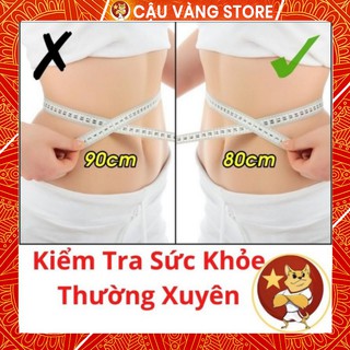 Thước dây 1m5 đo eo giảm cân cấp tốc, giảm béo mỡ bụng sau sinh Cậu Vàng Store