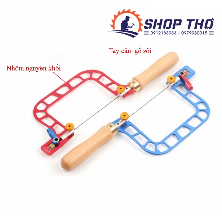 Cưa lọng chỉ cao cấp nhôm ANODE màu đỏ cỡ 4