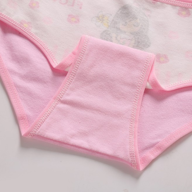 SMY Bộ 4 quần lót cotton thoáng khí cho bé gái