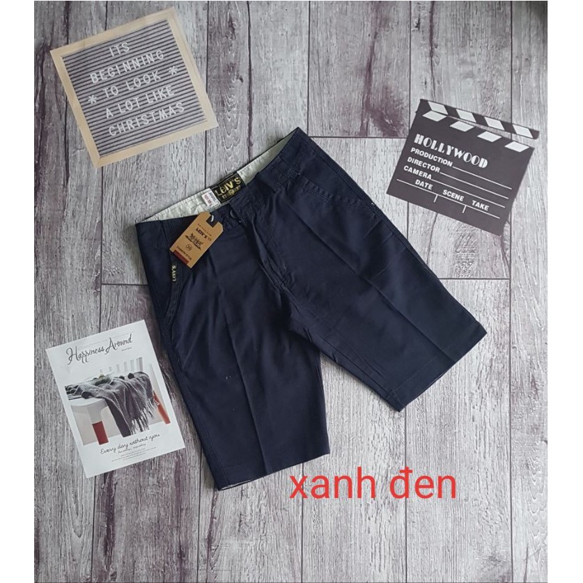 Quần Short Nam Kaki Leiv's quần đùi kaki ngắn trơn đẹp