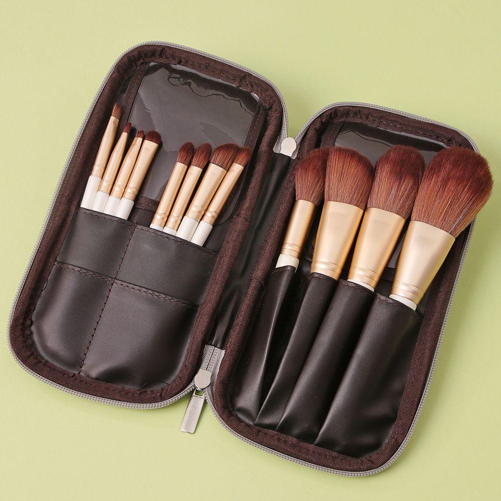 Túi Đựng Đồ Trang Điểm Bằng Da PU Sức Chứa Lớn Có Khóa Kéo Đa Năng Thanh Lịch Cho Nữ